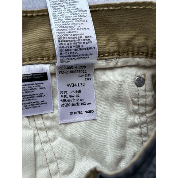 Men's Pants Lot of Three Size 34 x 32, Lee Extreme Comfort, Levi's 514, Blue/Tan - Picture 2 of 9